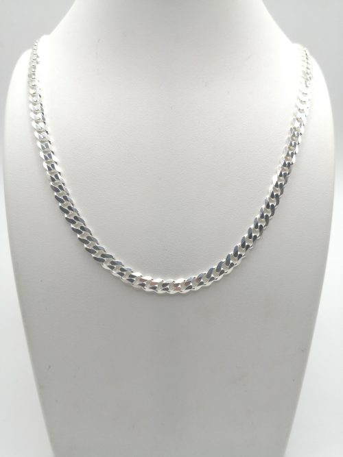 Silver Chain 925 Flat Curb 050